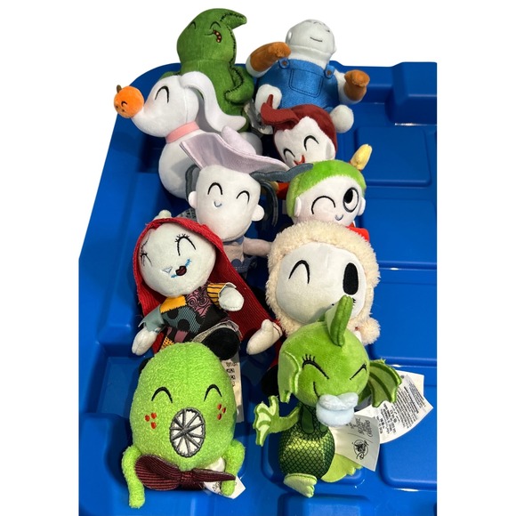 Disney Other - Disney‎ Nightmare Before Christmas 10 Piece Mini Plush Lot Jack Sally Oogie Zero